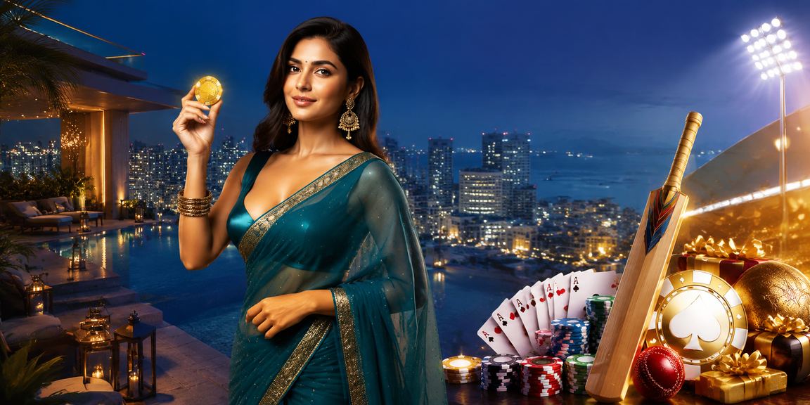 Indian woman placing cricket bet on mobile device